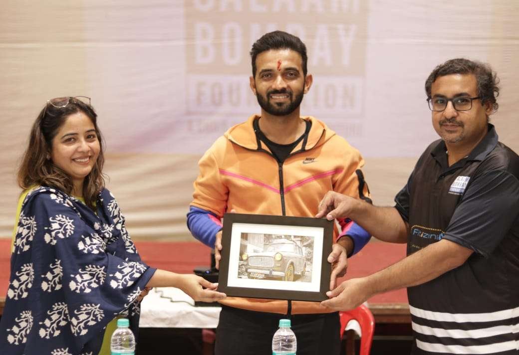 Salaam Bombay Foundation’s “Fitness Monitors” had the unique opportunity to interact with Mr. Rahane and receive insights on his fitness journey