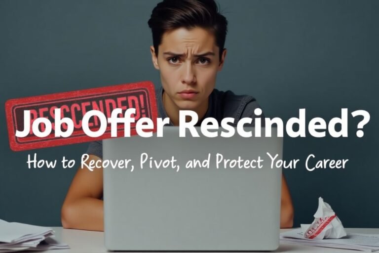 Job Offer Rescinded? How to Recover, Pivot, and Protect Your Career
